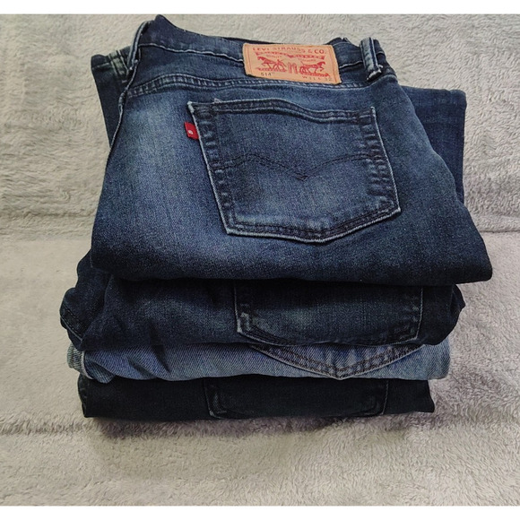 Levi Jeans Various Styles Mens Blue 505, 514, and 550 Styles Distress Work Jeans